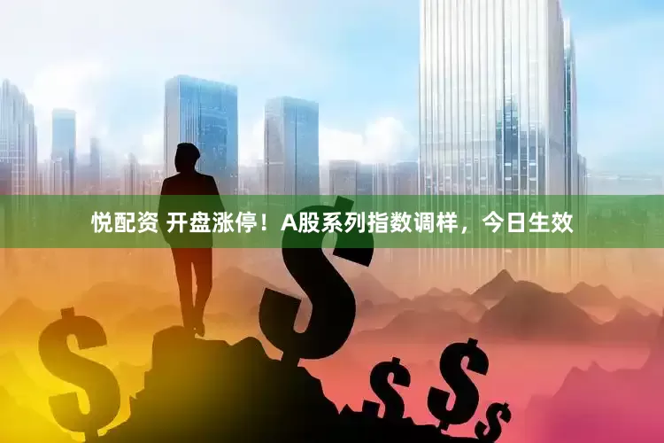 悦配资 开盘涨停！A股系列指数调样，今日生效