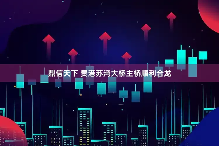 鼎信天下 贵港苏湾大桥主桥顺利合龙